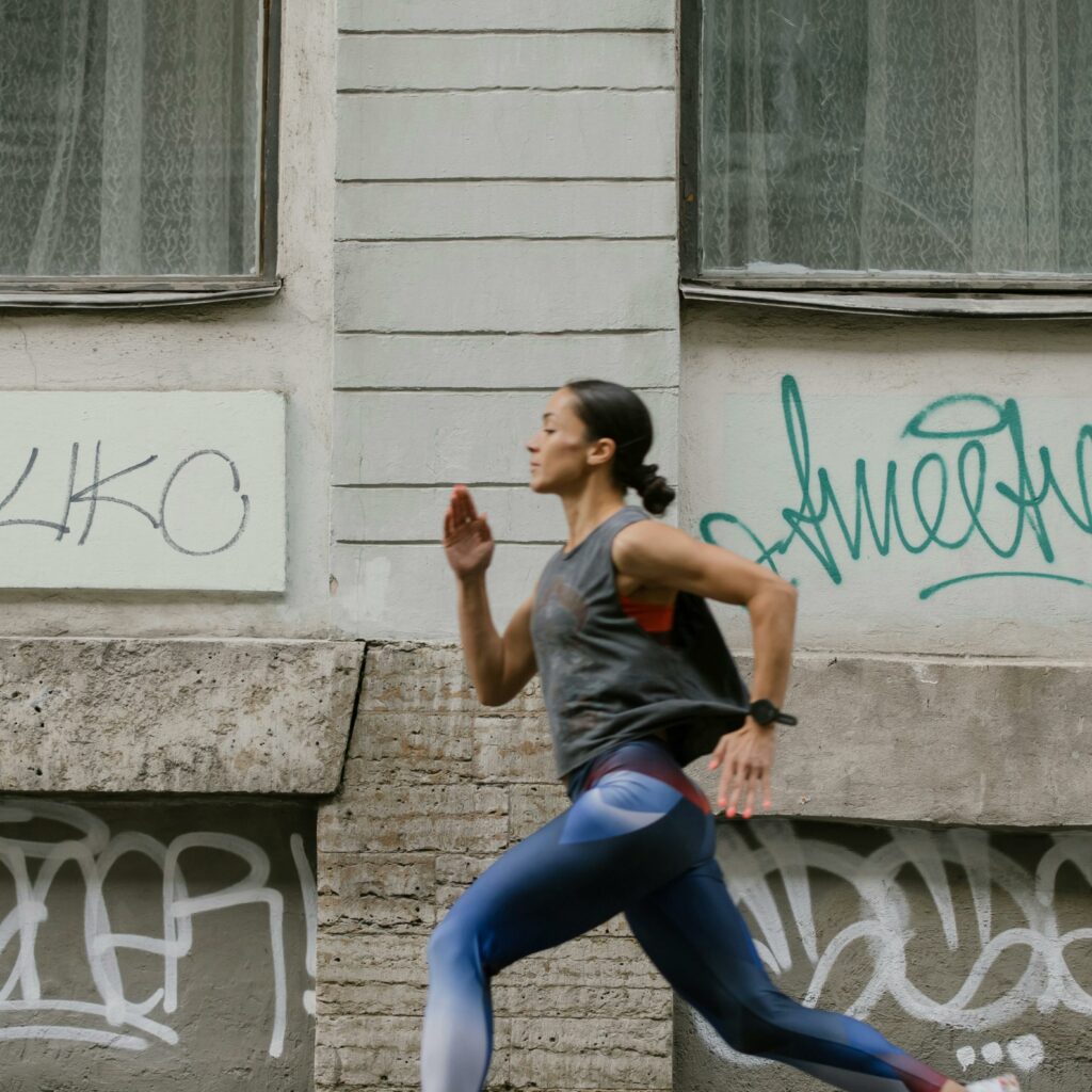 mujer corriendo